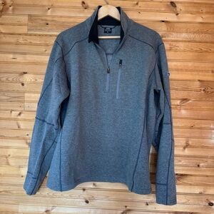 Kühl Sweatshirt Quarter-Zip Pullover Gray Men's Size XL Outdoors Gorpcore Hiking